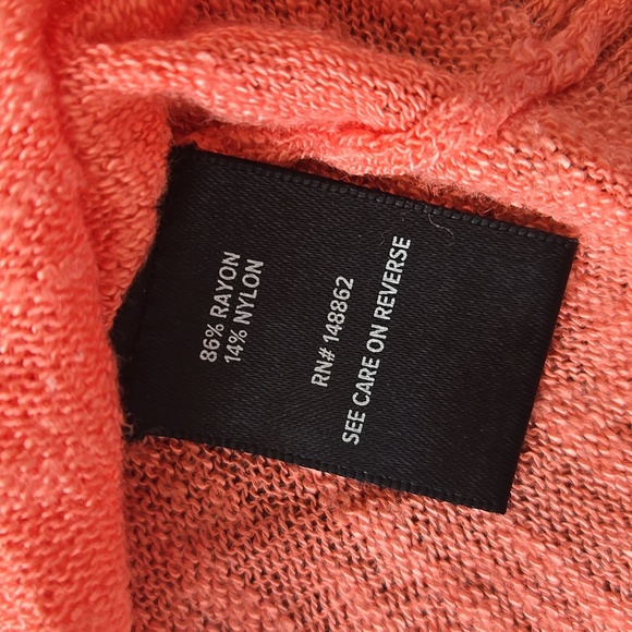 Torrid Vibrant Coral Knit Cardigan Shrug Size 1X - Picture 4 of 10